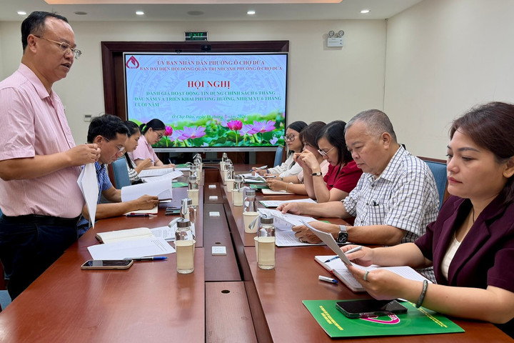 Phường Ô Chợ Dừa đẩy mạnh tín dụng chính sách gắn với chuyển đổi số