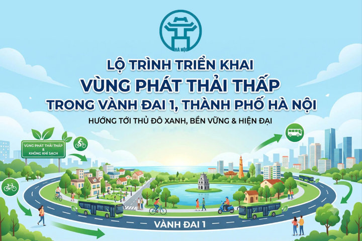 Lộ trình triển khai vùng phát thải thấp trong Vành đai 1, thành phố Hà Nội