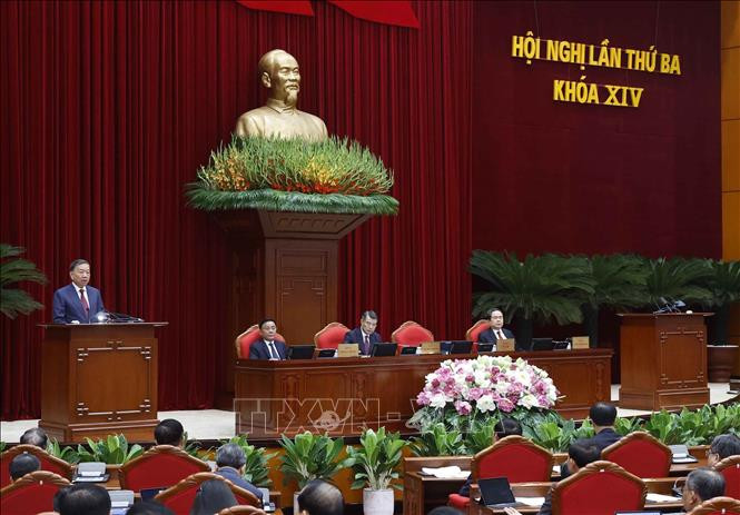 Phát biểu của Tổng Bí thư, Chủ tịch nước Tô Lâm tại Khai mạc Hội nghị lần thứ ba Ban Chấp hành Trung ương Đảng khóa XIV