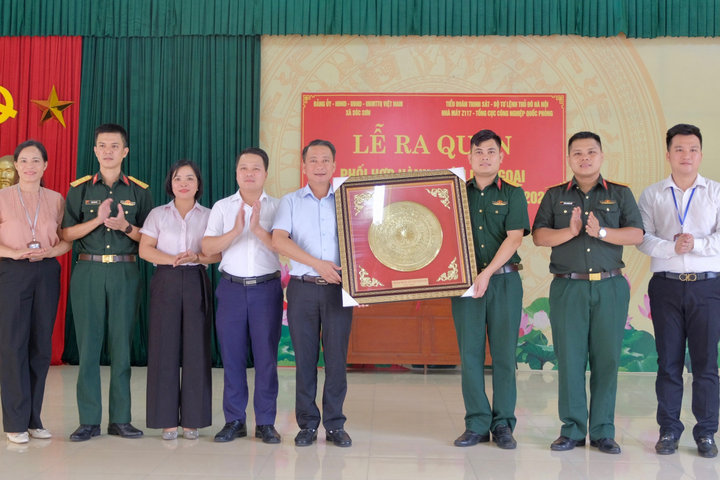 Xã Sóc Sơn phối hợp tổ chức hành quân dã ngoại làm công tác dân vận năm 2026