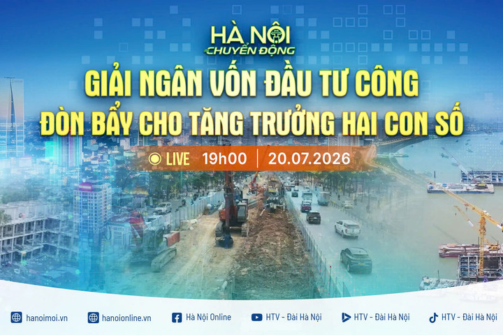 [Trực tiếp] "Hà Nội chuyển động": Giải ngân vốn đầu tư công - Đòn bẩy cho tăng trưởng hai con số