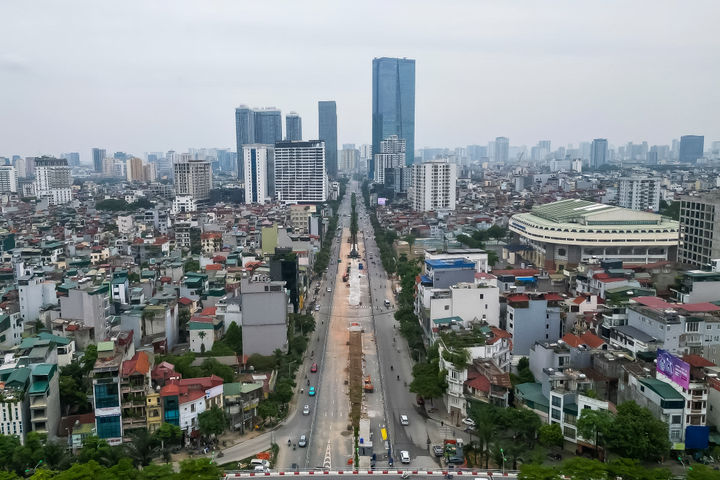Cận cảnh công trường ga ngầm S1 trên đường Văn Cao