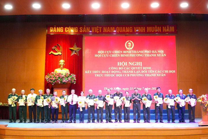 Phường Thanh Xuân: Kiện toàn 35 chi hội cựu chiến binh sau sắp xếp tổ dân phố