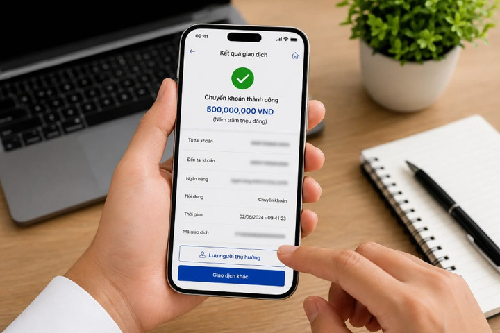 Đối tượng nào phải chờ 24 giờ khi chuyển khoản từ 400 triệu đồng?