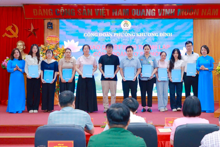Công đoàn phường Khương Đình phát động thi đua nâng cao năng suất lao động