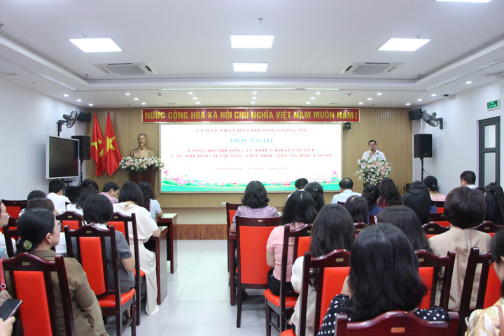 Phường Giảng Võ xây dựng phương án sắp xếp còn 8 trường công lập