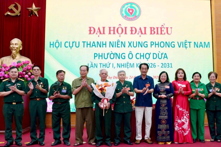 Phường Ô Chợ Dừa tổ chức Đại hội đại biểu Hội Cựu thanh niên xung phong lần thứ I