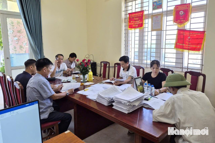 Xã Vĩnh Thanh đẩy nhanh tiến độ hoàn thiện cơ sở dữ liệu đất đai