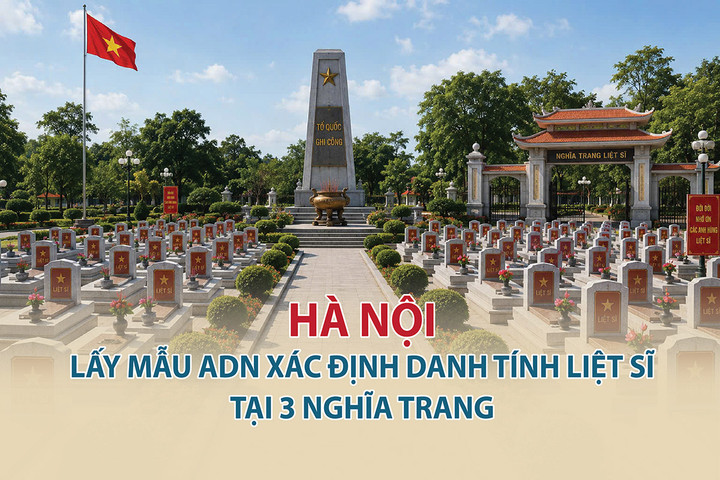 Hà Nội lấy mẫu ADN xác định danh tính 555 hài cốt liệt sĩ