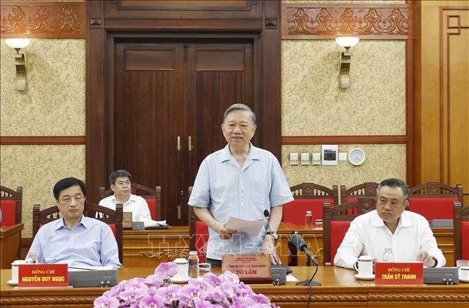 Thông cáo báo chí về cuộc làm việc của đồng chí Tổng Bí thư, Chủ tịch nước Tô Lâm với Ban Thường vụ Đảng ủy Thanh tra Chính phủ