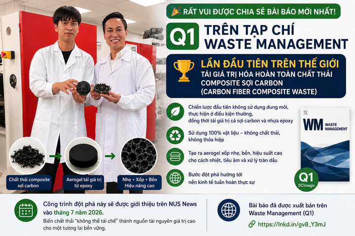 Người Việt góp phần tìm lời giải cho bài toán tái chế vật liệu composite
