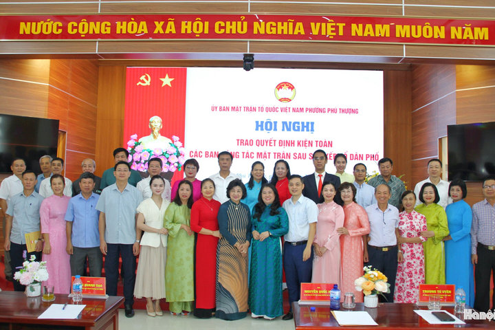 Phường Phú Thượng kiện toàn Ban Công tác Mặt trận các tổ dân phố sau sắp xếp