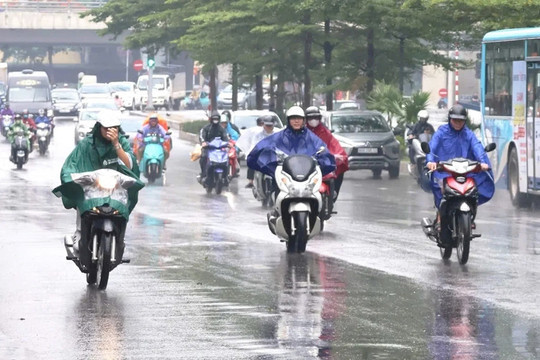 Bắc Bộ mưa to diện rộng, đề phòng dông lốc