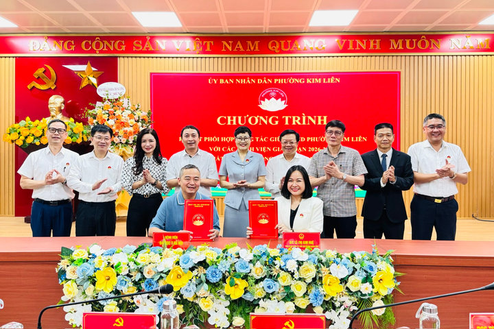 Phường Kim Liên tăng cường liên kết với bệnh viện chăm sóc sức khỏe nhân dân