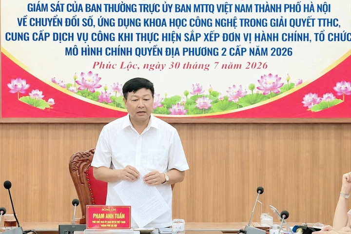 Giám sát chuyển đổi số, nâng cao chất lượng giải quyết thủ tục hành chính