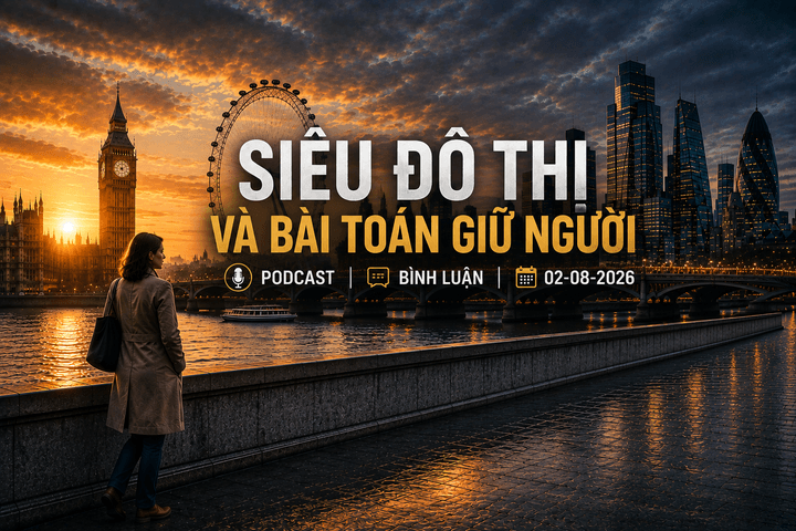 [Podcast bình luận] Siêu đô thị và bài toán giữ người