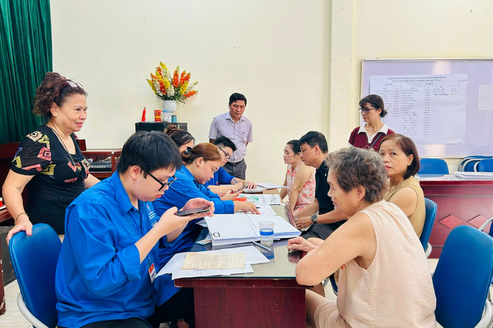 Phường Hoàng Mai tăng tốc chiến dịch làm sạch dữ liệu đất đai