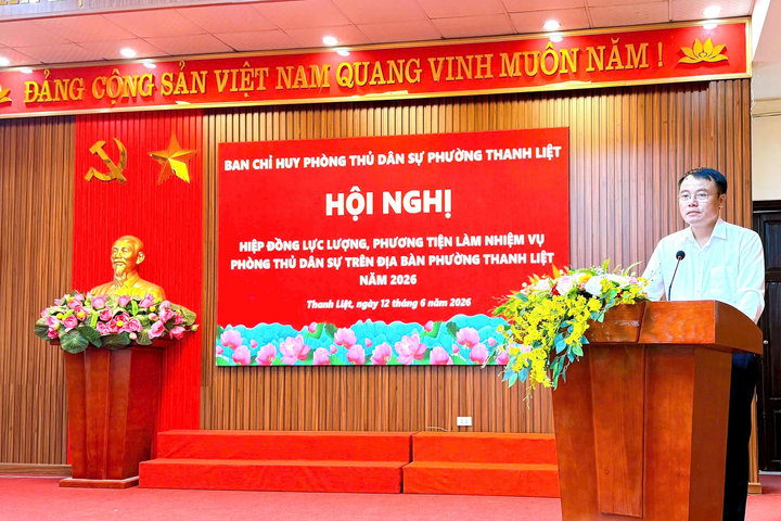 Phường Thanh Liệt chủ động xây dựng thế trận phòng thủ dân sự trước mùa mưa bão