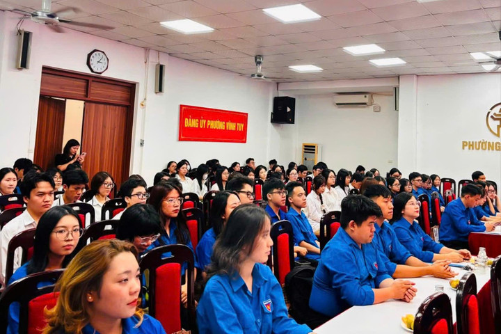 Tuổi trẻ Vĩnh Tuy học tập, quán triệt Nghị quyết Đại hội Đoàn toàn quốc lần thứ XIII