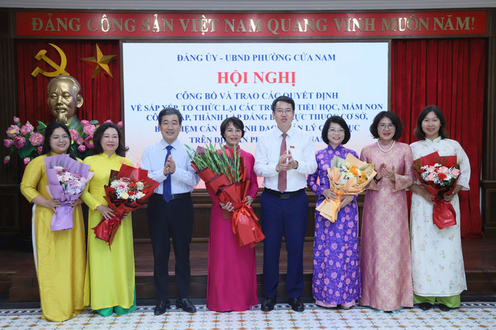 Phường Cửa Nam hoàn thành sắp xếp hệ thống trường công lập