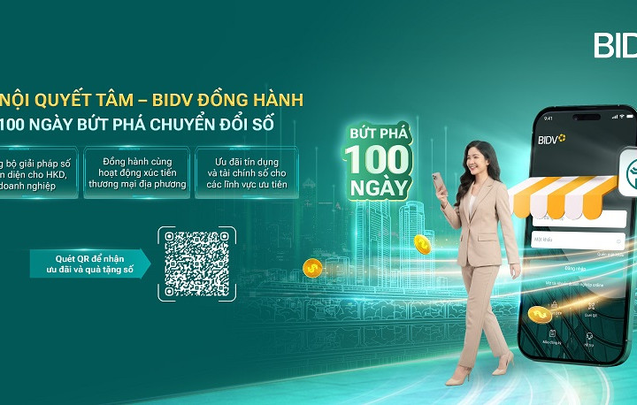“100 ngày chuyển đổi số” tại Thủ đô: BIDV và những giải pháp trợ lực công nghệ, tài chính