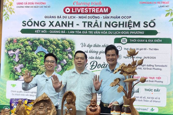 Hấp dẫn phiên livestream “Vẻ đẹp thiên nhiên và không gian văn hóa xứ Đoài"