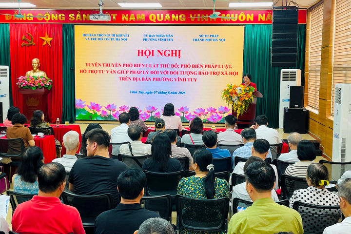 Phường Vĩnh Tuy tăng cường phổ biến Luật Thủ đô, trợ giúp pháp lý cho đối tượng bảo trợ xã hội
