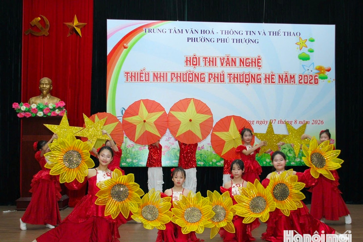 Phú Thượng: Sôi nổi hội thi văn nghệ thiếu nhi hè năm 2026