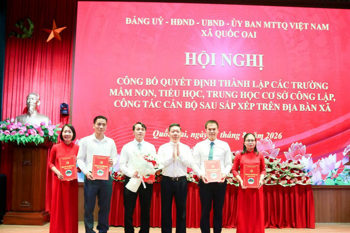 Quốc Oai công bố quyết định sắp xếp hệ thống trường học công lập, giảm 63,6% đầu mối quản lý
