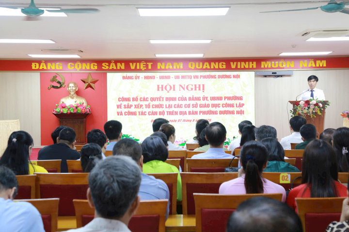 Phường Dương Nội còn 8 trường công lập sau sắp xếp