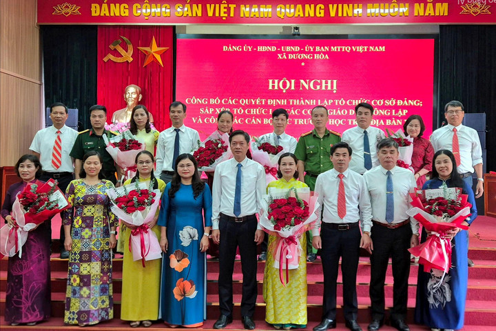 Xã Dương Hòa: Sắp xếp lại các cơ sở giáo dục để nâng cao chất lượng dạy và học