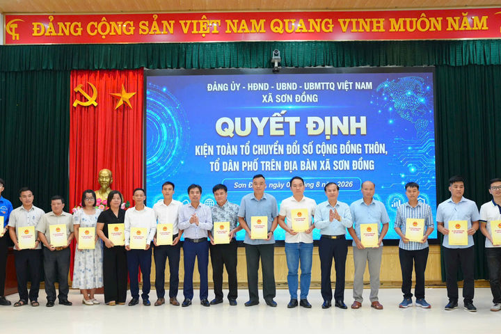 Xã Sơn Đồng triển khai cao điểm 100 ngày về chuyển đổi số
