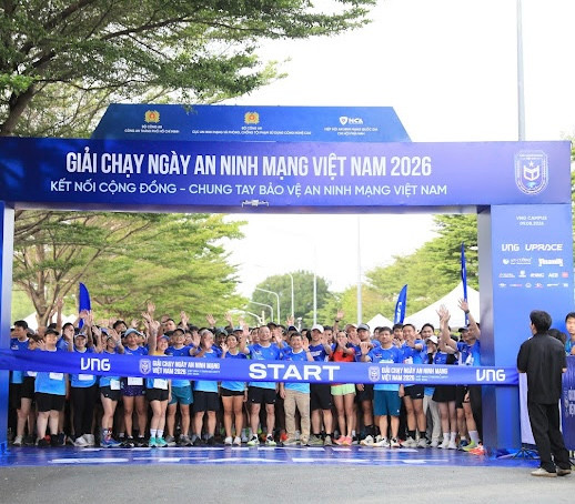 Gần 1.000 người tham gia giải chạy Ngày An ninh mạng Việt Nam 2026