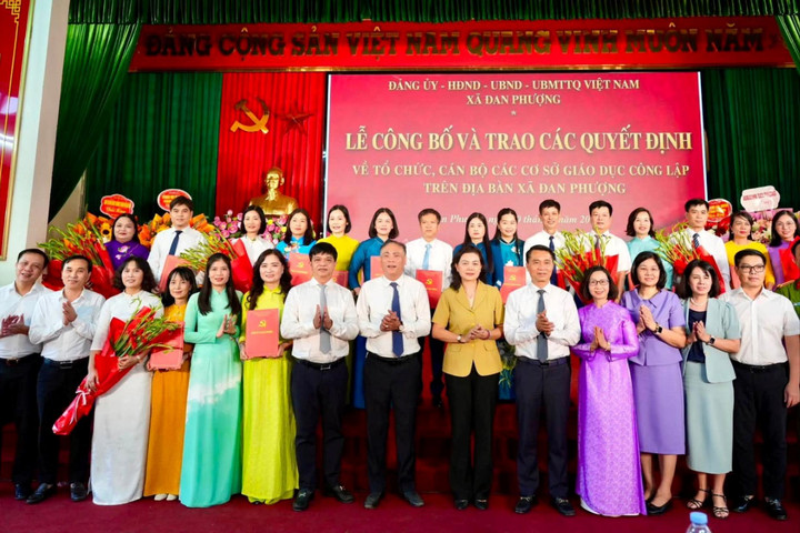 Xã Đan Phượng tinh gọn hệ thống trường học, nâng cao chất lượng giáo dục toàn diện