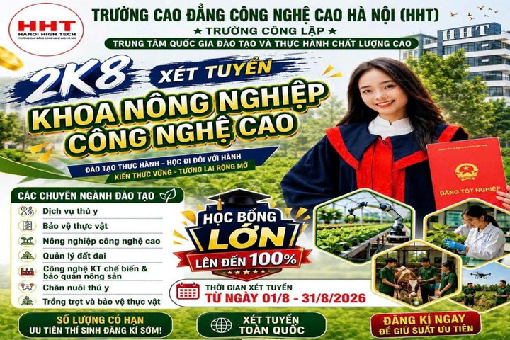 HHT và mục tiêu tuyển 500 sinh viên trong tháng 8