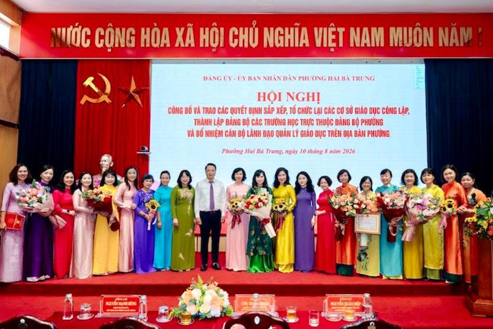 Phường Hai Bà Trưng sau sắp xếp còn 12 cơ sở giáo dục công lập