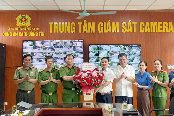 Công an Thường Tín ra mắt Trung tâm giám sát camera bảo đảm an ninh trật tự