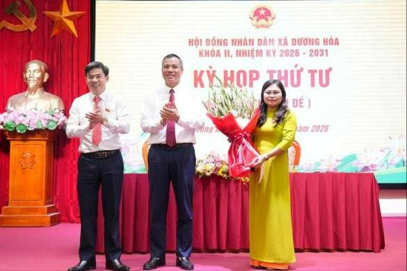 Bà Nguyễn Thanh Tú được bầu giữ chức Chủ tịch HĐND xã Dương Hoà