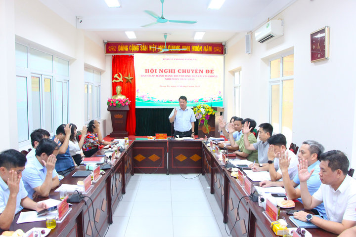 Phường Giảng Võ sắp xếp tổ chức đảng tại 8 cơ sở giáo dục công lập