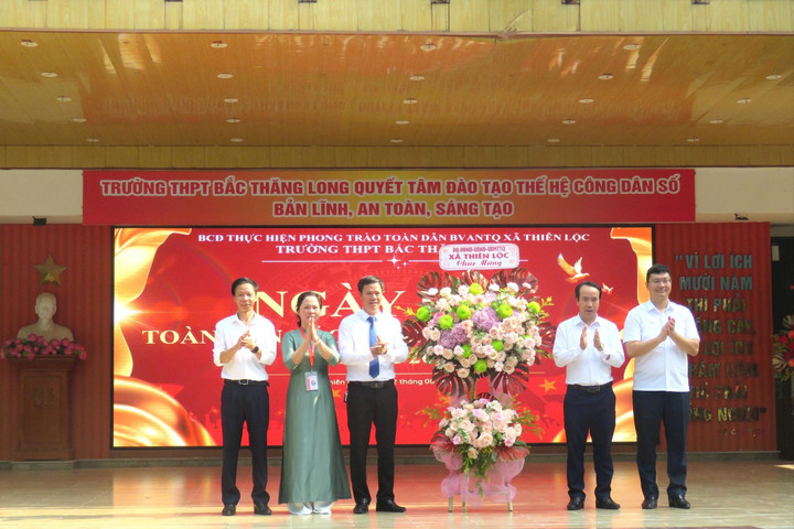Thiên Lộc phát huy vai trò trường học trong xây dựng phong trào bảo vệ an ninh Tổ quốc