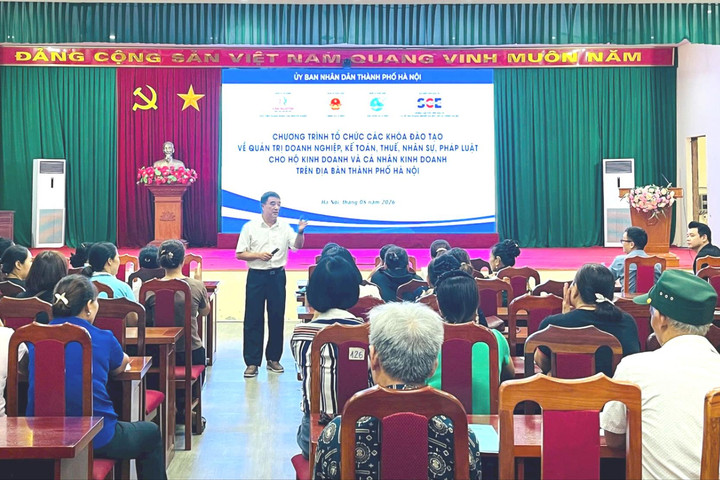 200 hộ kinh doanh xã Ô Diên được trang bị kiến thức thuế và kỹ năng bán hàng số
