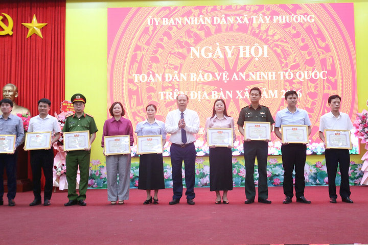 Xã Tây Phương phát huy sức mạnh toàn dân giữ gìn an ninh, trật tự từ cơ sở