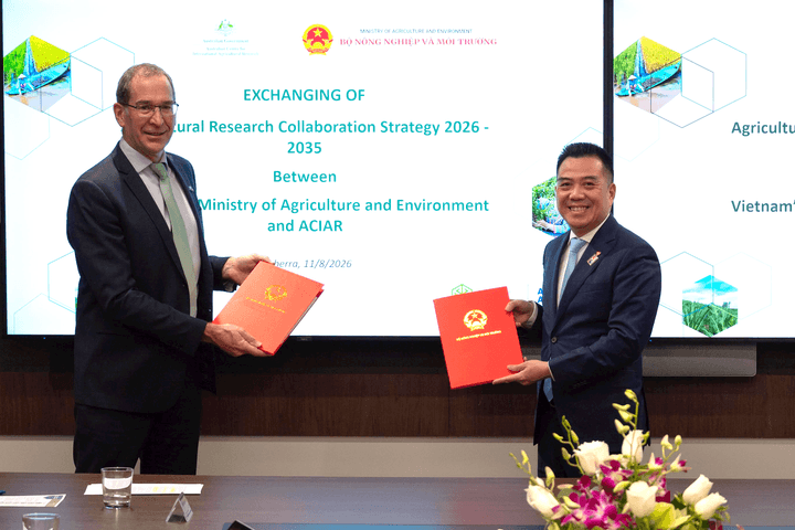 Việt Nam, Australia tăng cường hợp tác nghiên cứu nông nghiệp giai đoạn 2026-2035