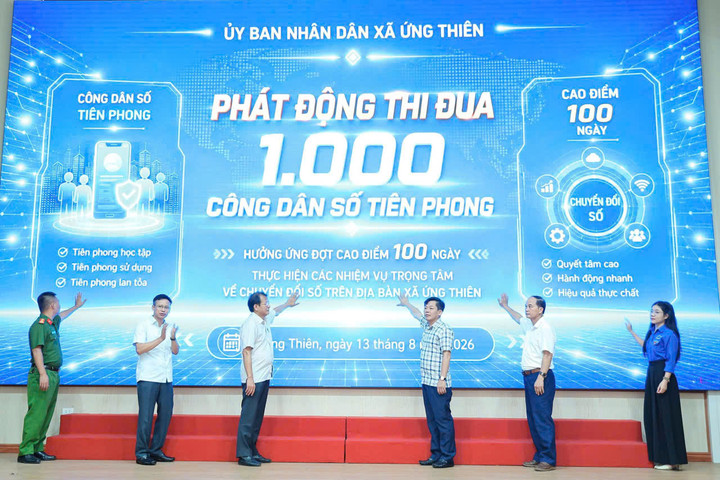 Ứng Thiên phát động đợt thi đua “1.000 Công dân số tiên phong”