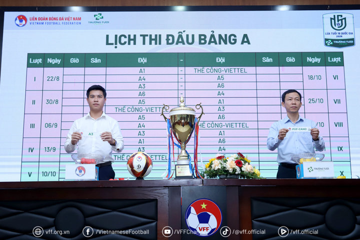 10 đội tranh suất vào vòng chung kết Giải bóng đá Vô địch lứa tuổi 16 quốc gia 2026