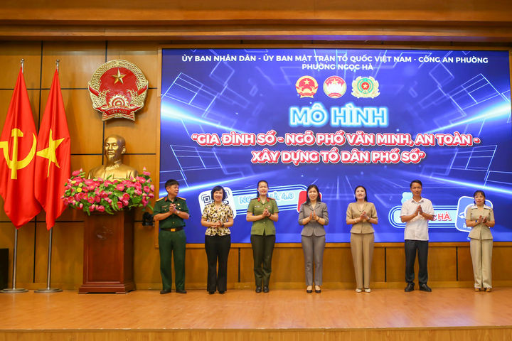 Phường Ngọc Hà phát động thi đua, xây dựng gia đình số, ngõ phố văn minh, tổ dân phố số