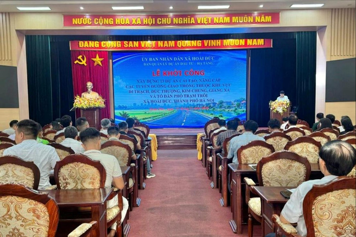 Xã Hoài Đức khởi công 13 dự án cải tạo, nâng cấp đường giao thông