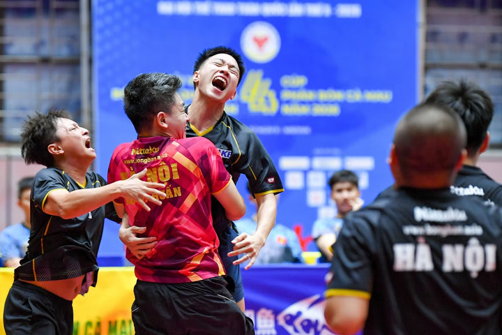 Bóng bàn nam Hà Nội và chức vô địch giàu cảm xúc tại Đại hội Thể thao toàn quốc 2026