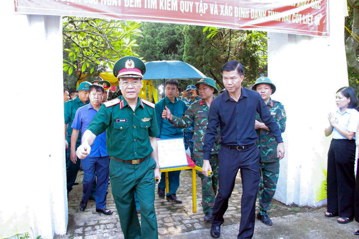 Xã Trần Phú thực hiện lấy 41 mẫu sinh phẩm hài cốt liệt sĩ