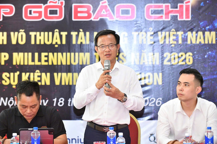Gần 2.000 vận động viên tranh tài tại Giải Vô địch võ thuật Tài năng trẻ Việt Nam 2026